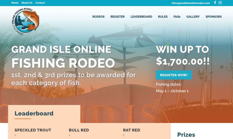 Grand Isle Online Fishing Rodeo Website