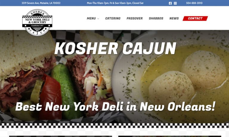 Kosher Cajun Website